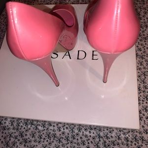 Casadei peep toe shoe